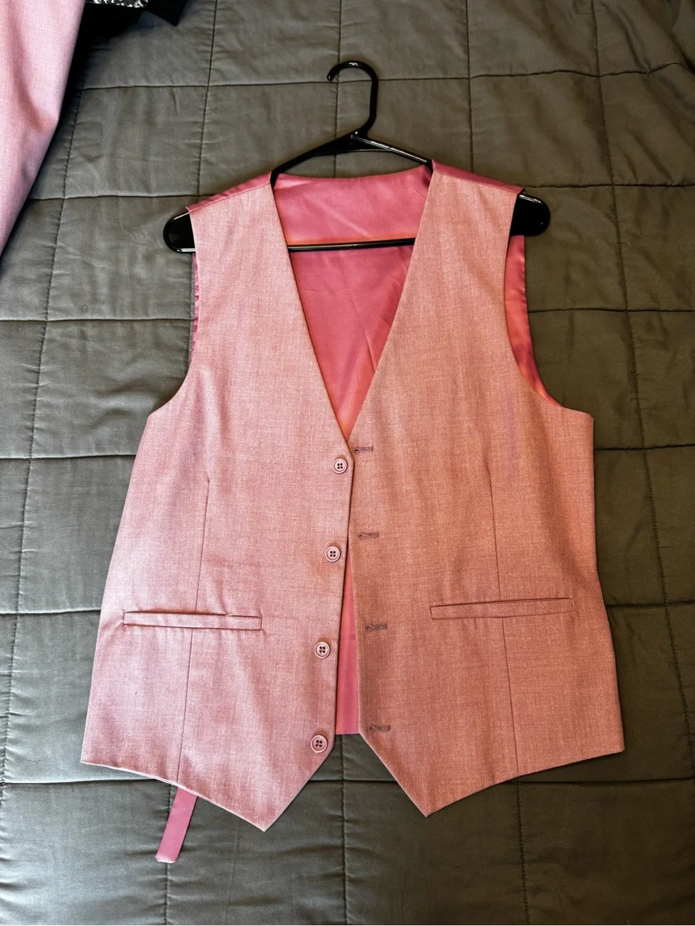 IMAN Slim Tailored Pants in Dusty Rose